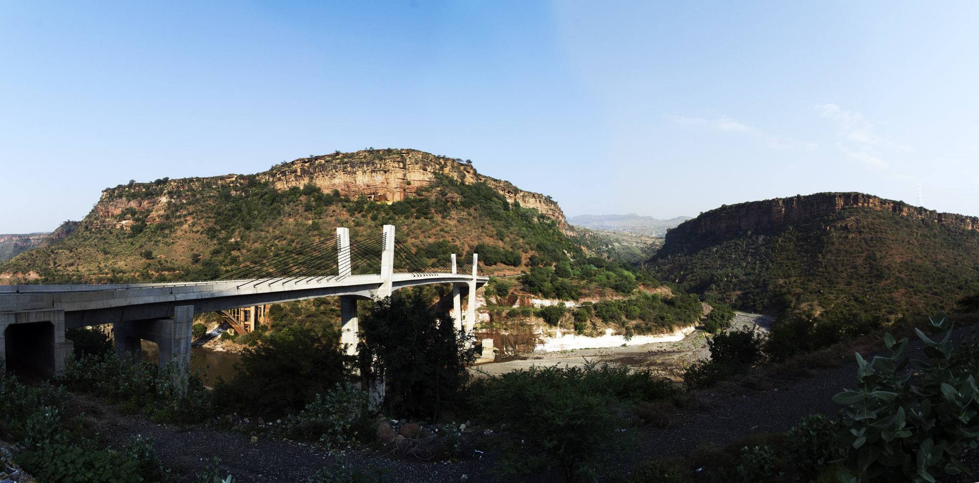 Goha Bridge crossing the gorge at Wara Jarso, Ethiopia, photographed during the 2011 Invisible Borders road trip