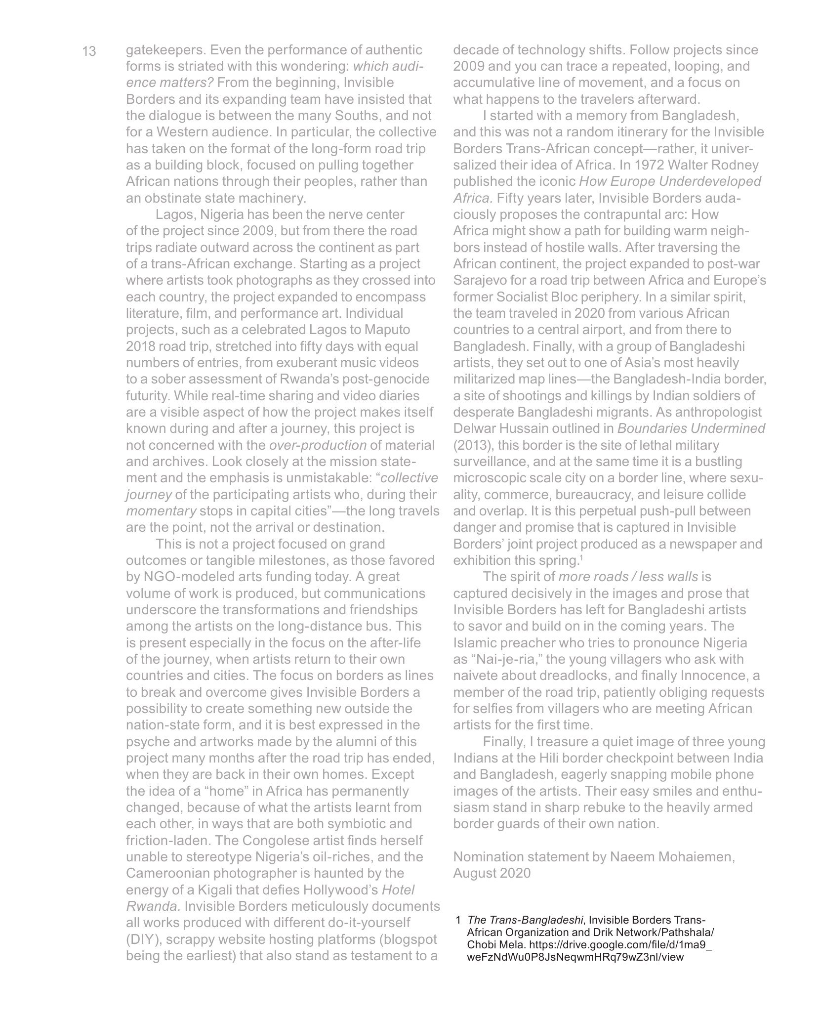 Second page of the statement, two columns of text closing with the author’s name and the date, August 2020.