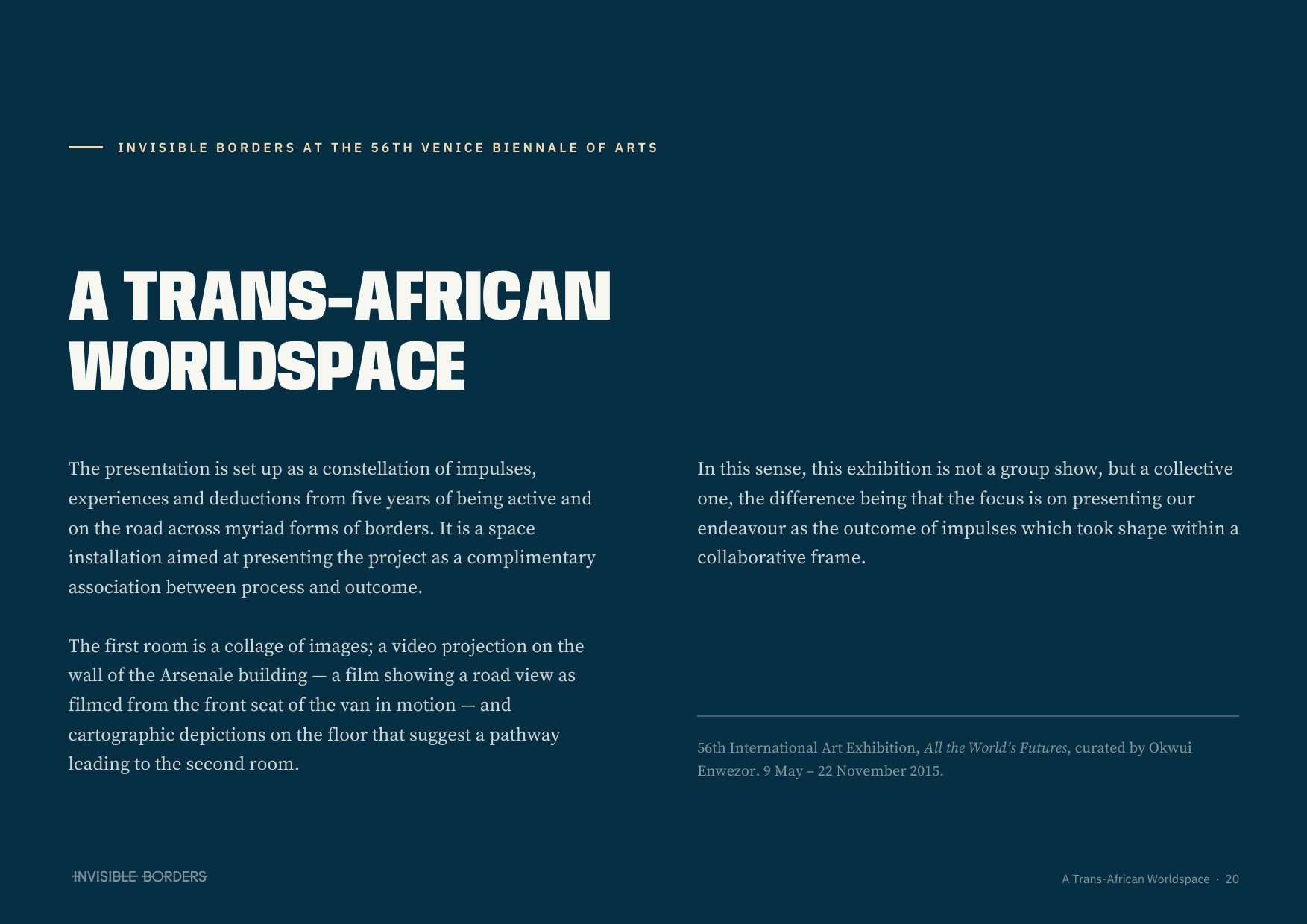 A Trans-African Worldspace