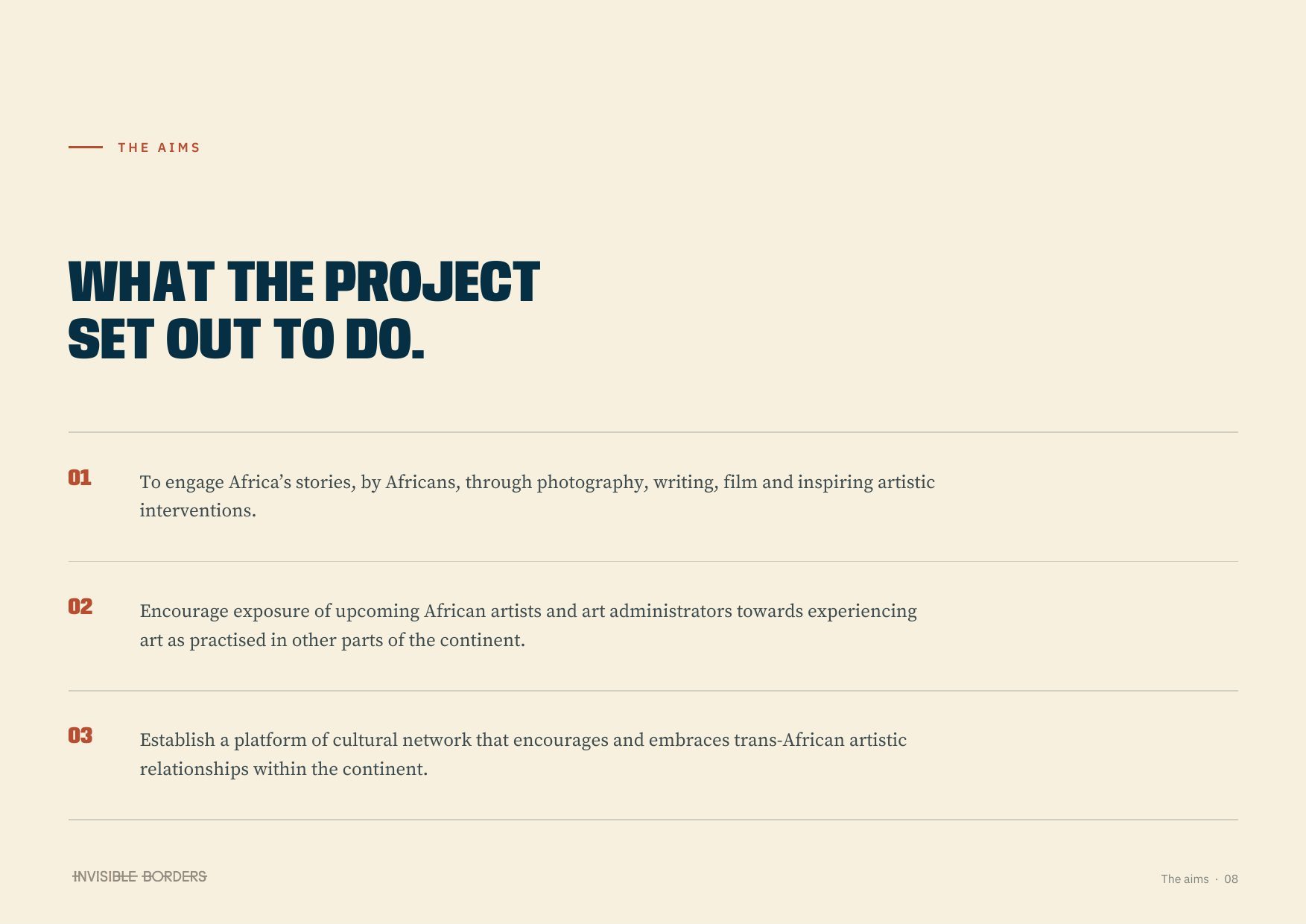 The aims
